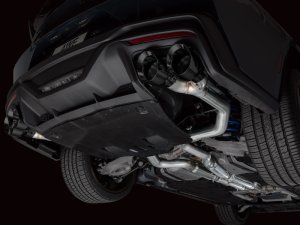 Ford Mustang Performance Exhaust - Rear - AWE Tuning - Cat-Back Track Edition - Diamond Black - `24-`27